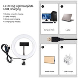 PULUZ 7,9 pollici 20 cm Luce + Base rotonda Supporto da tavolo USB 3 modalità...