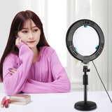 PULUZ 7,9 pollici 20 cm Luce per specchio + Base rotonda Supporto da tavolo 3...