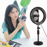 PULUZ 7,9 pollici 20 cm Luce per specchio + Base rotonda Supporto da tavolo 3...