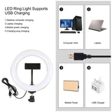 PULUZ 7,9 pollici 20 cm RGBW Luce + Base rotonda Supporto da tavolo Dimmerabi...