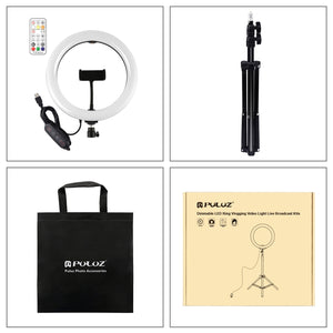 PULUZ 10.2 pollici 26cm Marquee LED RGBWW Selfie Beauty Light + 1.1m Supporto...