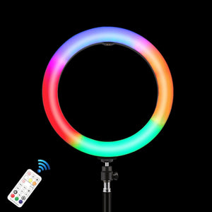 PULUZ 10.2 pollici 26cm Marquee LED RGBWW Selfie Beauty Light + 1.1m Supporto...
