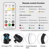 PULUZ 10.2 pollici 26 cm Marquee LED RGBWW Selfie Beauty Light + Supporto per...