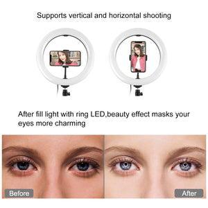 PULUZ 10.2 pollici 26 cm Marquee LED RGBWW Selfie Beauty Light + Supporto per...