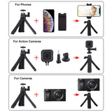 Trépied perche à selfie PULUZ + pince pour téléphone