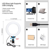 PULUZ 4-in-1-Vlogging-Live-Übertragungs-Smartphone-Video-Rig + 4,3-Zoll-RGBW-Ring...