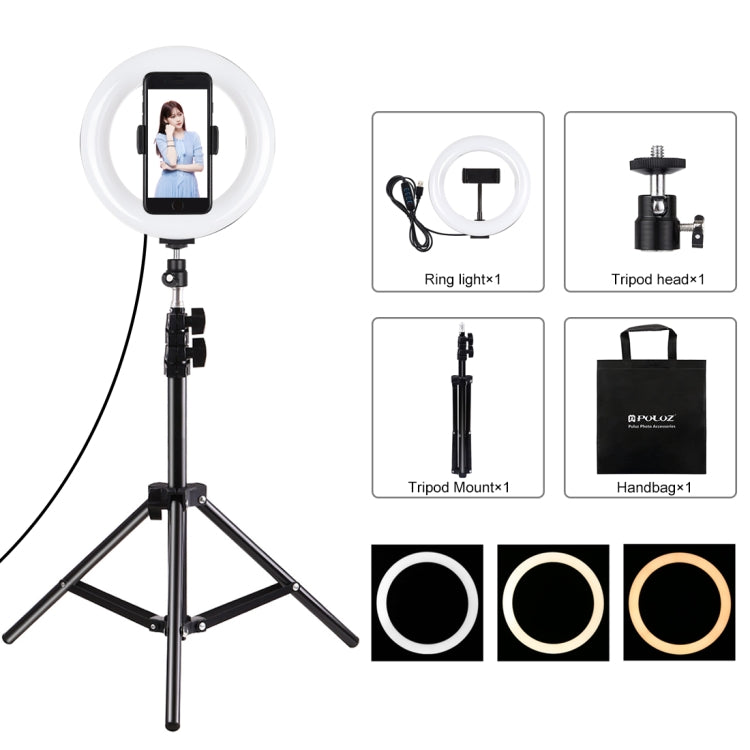 PULUZ 7,9 pollici 20 cm Luce + 1,1 m Supporto per treppiede USB 3 modalità Di...