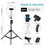 PULUZ 7,9 pollici 20 cm Luce + 1,1 m Supporto per treppiede USB 3 modalità Di...