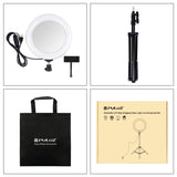 PULUZ 7,9 pollici 20 cm Luce per specchio + 1,1 m Supporto per treppiede USB ...