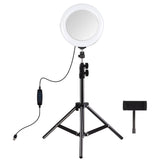 PULUZ 7,9 pollici 20 cm Luce per specchio + 1,1 m Supporto per treppiede USB ...