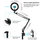 PULUZ 7,9 pollici 20 cm Anello Luce curva + Supporto da tavolo USB 3 modalità...