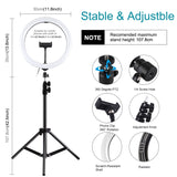 PULUZ 11,8 pollici 30 cm luce + 1,1 m supporto per treppiede superficie curva...