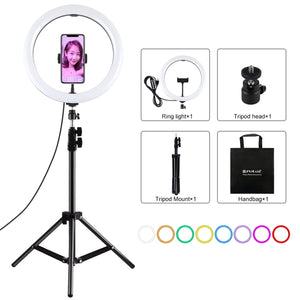 PULUZ 11,8 pollici 30 cm luce + 1,1 m supporto per treppiede superficie curva...