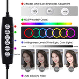 PULUZ 11,8 pollici 30 cm luce + 1,1 m supporto per treppiede superficie curva...