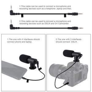 PULUZ 4 in 1 Vlogging Live Mini Octopus Staffa Kit + Luce da studio + Microfo...