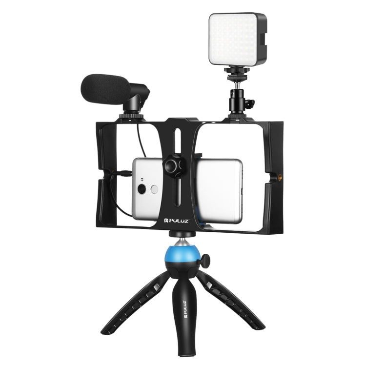 PULUZ 4-in-1-Vlogging-Live-Übertragungs-LED-Selfie-Fülllicht-Ausrüstungsset...