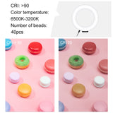 PULUZ 4,7 pollici 12 cm Anello luminoso orizzontale Doppio staffe per telefon...