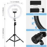 PULUZ 11,8 pollici 30 cm Luce + 1,1 m Treppiede Supporto Superficie Curva Tip...