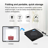 PULUZ 25 cm Anneau lumineux LED pliable et portable à IRC élevé pour...