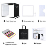 PULUZ 25 cm Anneau lumineux LED pliable et portable à IRC élevé pour...