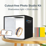 PULUZ 25 cm Anneau lumineux LED pliable et portable à IRC élevé pour...