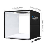 PULUZ 25 cm Anneau lumineux LED pliable et portable à IRC élevé pour...