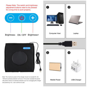 PULUZ 25 cm Anneau lumineux LED pliable et portable à IRC élevé pour...