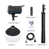 PULUZ 220 V 150 W 3200 K-5600 K Studio-Videolicht + 2,8 m Lichtstativ + k...