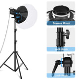 PULUZ 220 V 150 W 3200 K-5600 K Studio-Videolicht + 2,8 m Lichtstativ + k...
