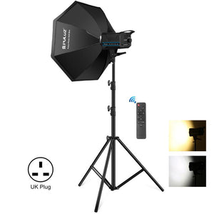 PULUZ 150W 3200K-5600K Kit luce stroboscopica per studio fotografico con rifl...