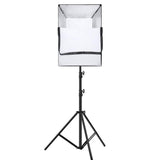 PULUZ 150W 3200K-5600K Kit luce stroboscopica per studio fotografico con rifl...