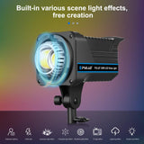 PULUZ 150W 3200K-5600K Kit luce stroboscopica per studio fotografico con rifl...