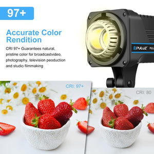 PULUZ 150W 3200K-5600K Kit luce stroboscopica per studio fotografico con rifl...