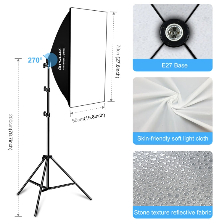 Kit fotografico Softbox da studio con luce LED PULUZ con sfondo, riflettente,...