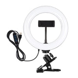 PULUZ 7,9 pollici 20 cm Anello Selfie Luce + Clip per monitor 3 modalità USB ...