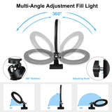 PULUZ 7,9 pollici 20 cm Anello Selfie Luce + Clip per monitor 3 modalità USB ...