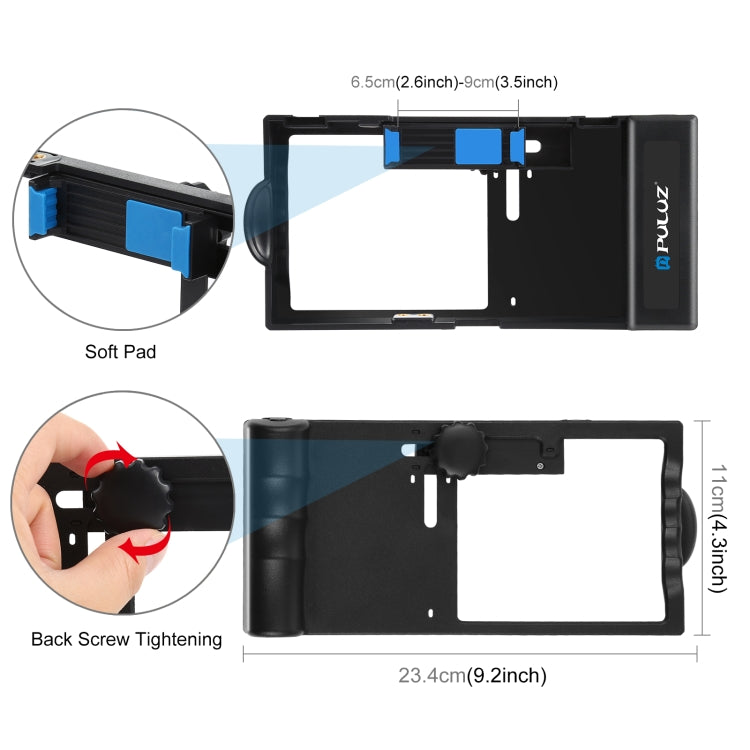 PULUZ 4-in-1 Bluetooth Tragbares Vlogging Live-Übertragung LED-Selfie ...