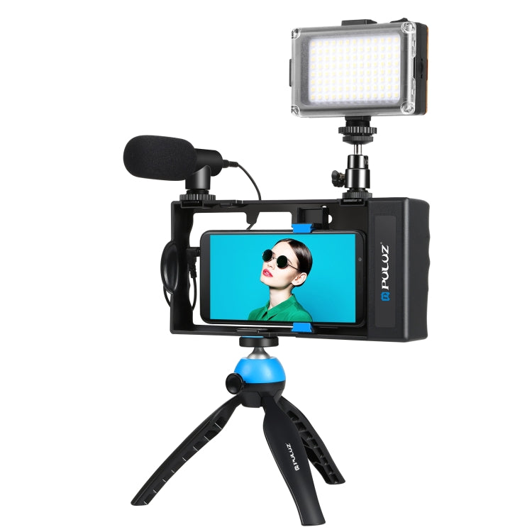 PULUZ 4-in-1 Bluetooth Tragbares Vlogging Live-Übertragung LED-Selfie ...