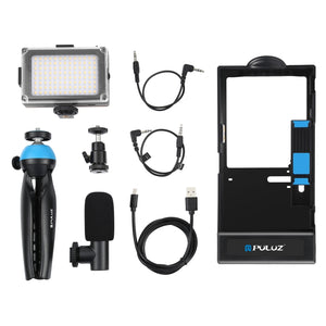 PULUZ 4-in-1 Bluetooth Tragbares Vlogging Live-Übertragung LED-Selfie ...