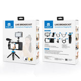 PULUZ 4-in-1 Bluetooth Tragbares Vlogging Live-Übertragung LED-Selfie ...