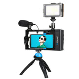 PULUZ 4-in-1 Bluetooth Tragbares Vlogging Live-Übertragung LED-Selfie ...