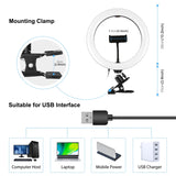 PULUZ 10.2 pollici 26 cm Anello luminoso + Clip per monitor USB 3 modalità Di...
