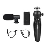 Kit de vlogger vidéo pour smartphone de diffusion en direct PULUZ, microphone...