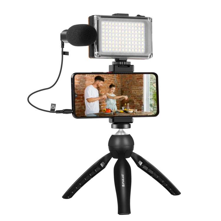 Kit Vlogger luce video per smartphone con trasmissione in diretta PULUZ con m...