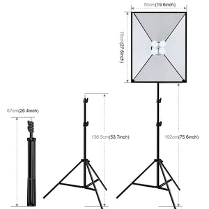 PULUZ Softbox Kit di illuminazione 2 pezzi 50x70 cm Attrezzatura fotografica ...