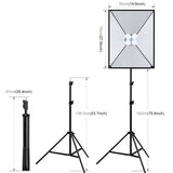PULUZ Softbox Kit di illuminazione 2 pezzi 50x70 cm Attrezzatura fotografica ...
