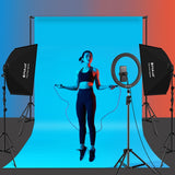 PULUZ Softbox Kit di illuminazione 2 pezzi 50x70 cm Attrezzatura fotografica ...