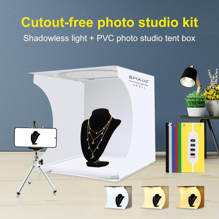Panneau lumineux annulaire pliable PULUZ 30 cm, éclairage photographique...
