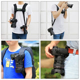 PULUZ 3 en 1 Ensemble multifonctionnel Ceinture + Double bandoulière + Kit...