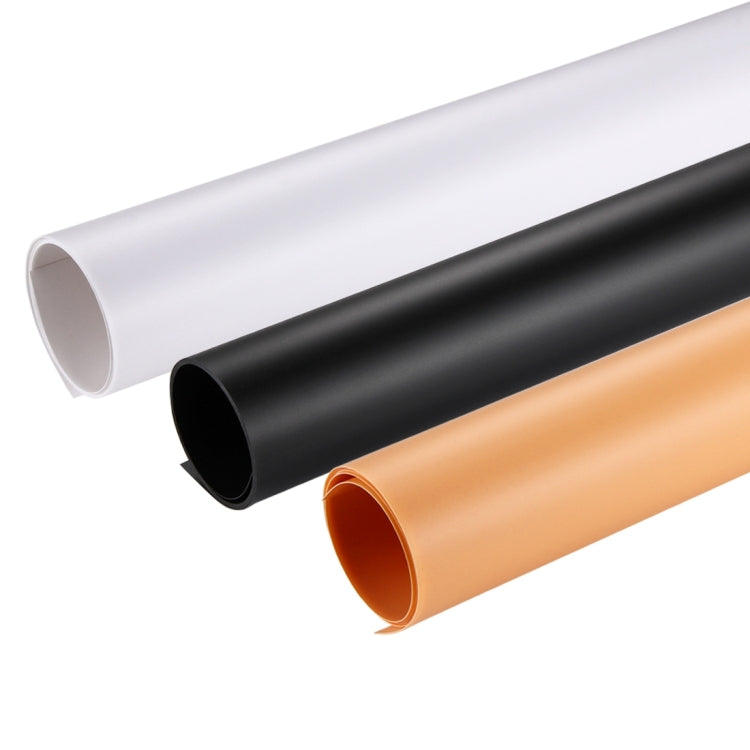 PULUZ Fotohintergrund, PVC-Papier, Studio-Vorhang-Set, 3 Farben (N...